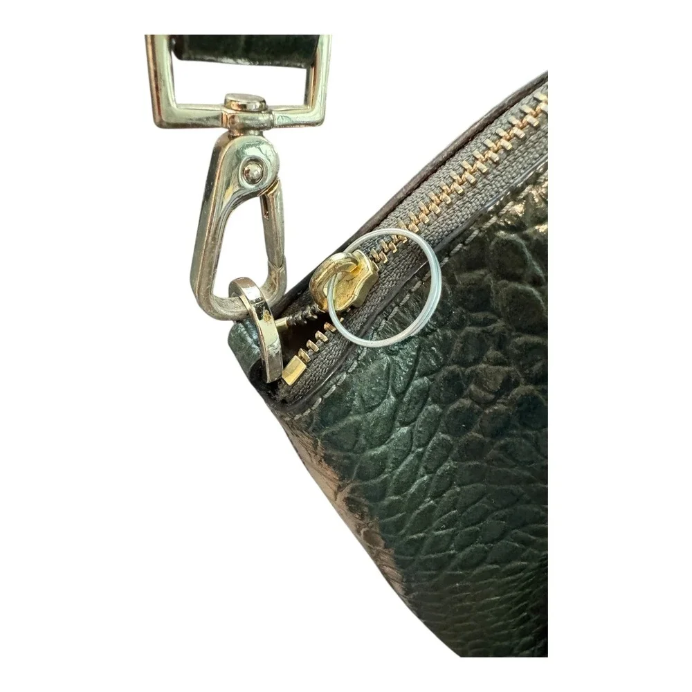 Kate Spade Savannah Satchel Handbag Croco Embossed Leather‎ Womens Bag Loden